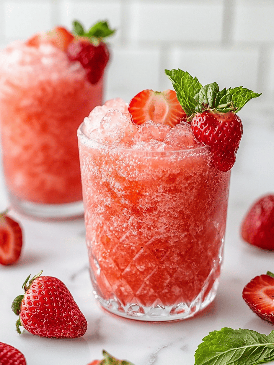 The Secret to a Refreshing Summer Strawberry Slushie