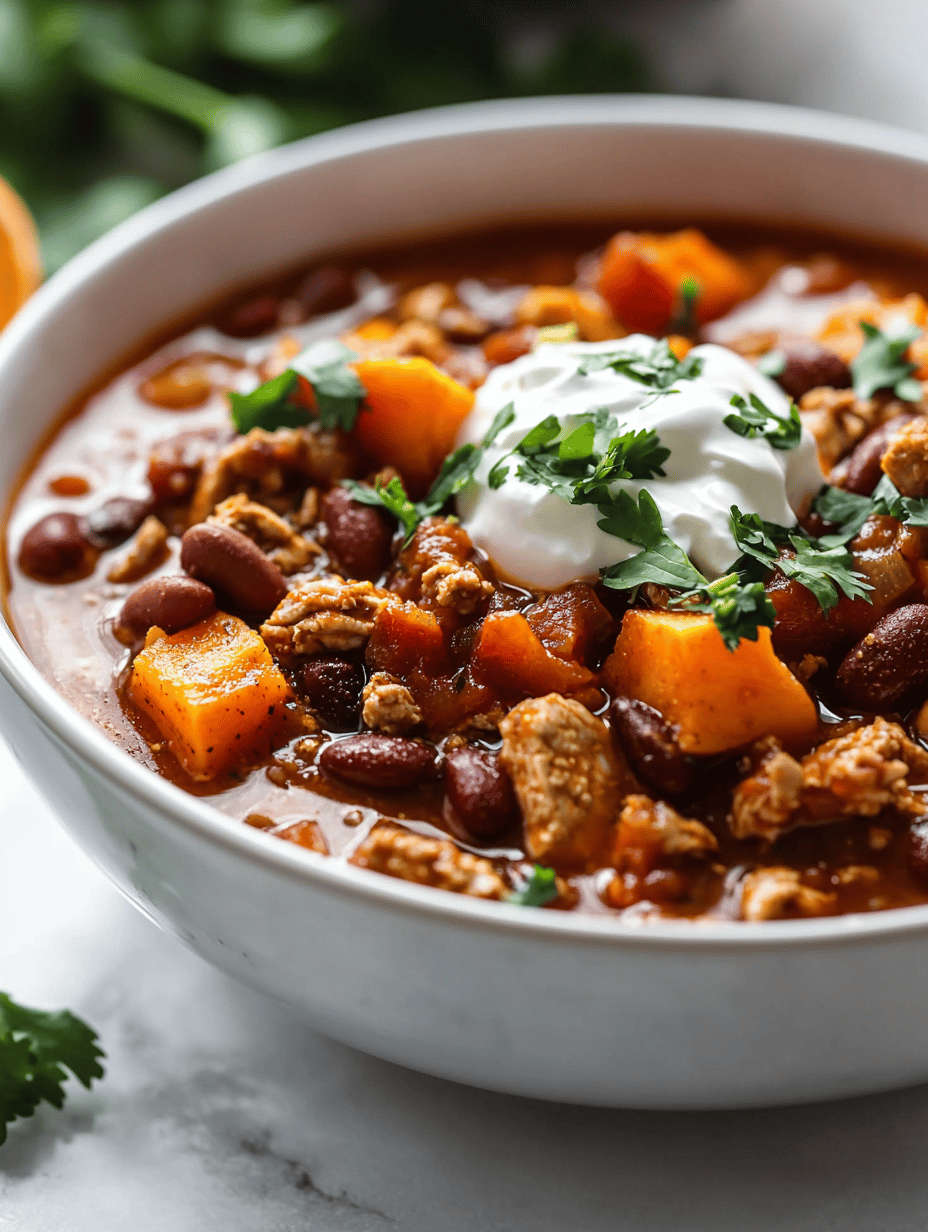 Warm Your Autumn: Fall Turkey Chili with Sweet Potatoes