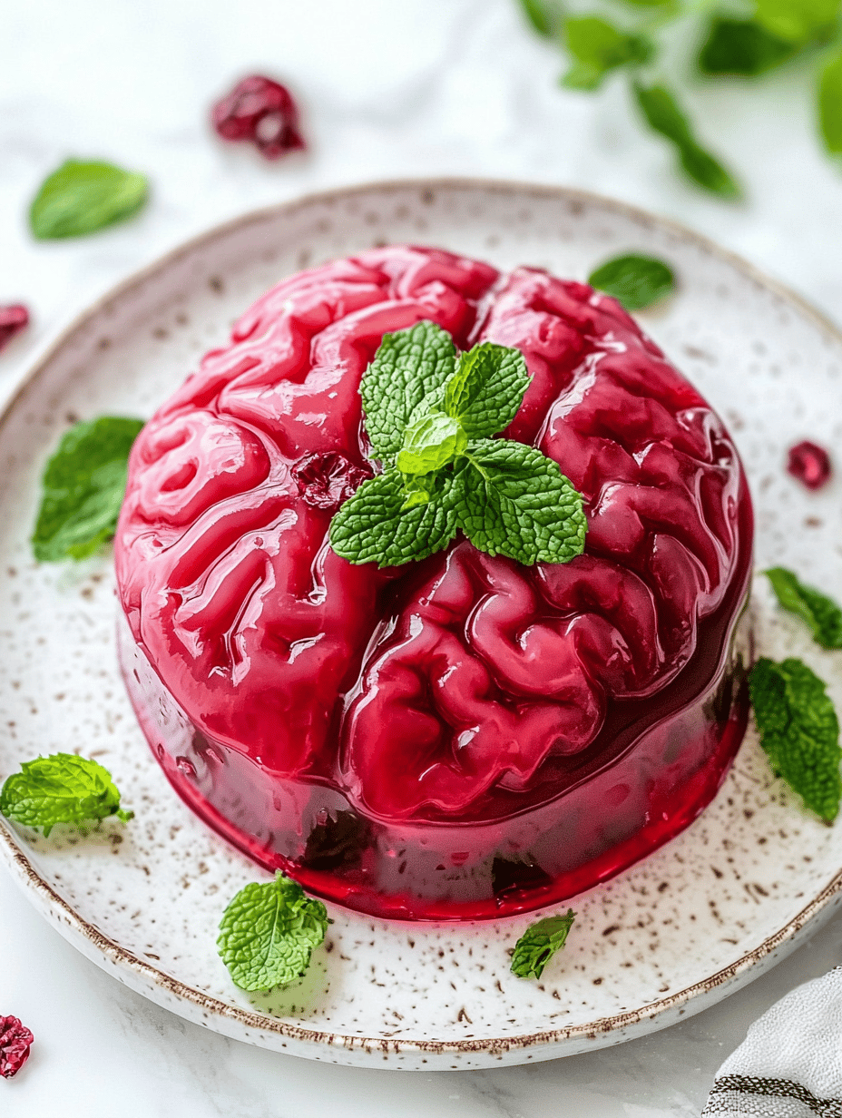 Unearth the Creepiest Delicacy: Halloween Brain Jello Mold