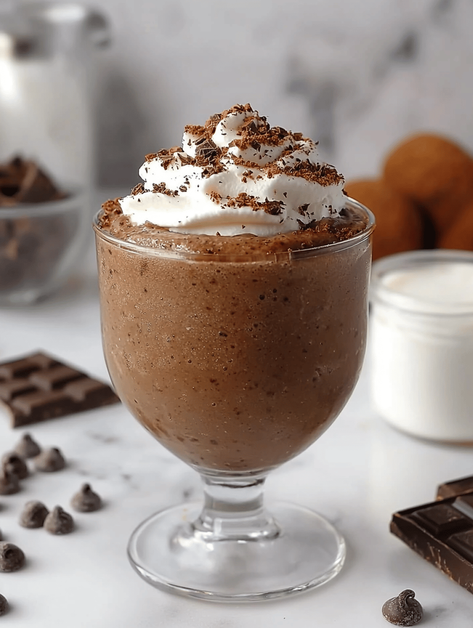 Chill Out with the Unexpected Coolness of a Chocolate Slushie