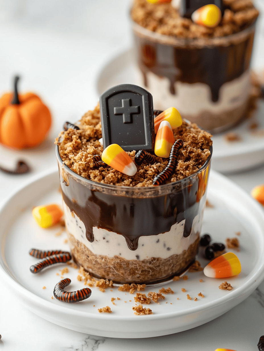 Spooky Elegance: Crafting Ghostly Halloween Graveyard Pudding Cups