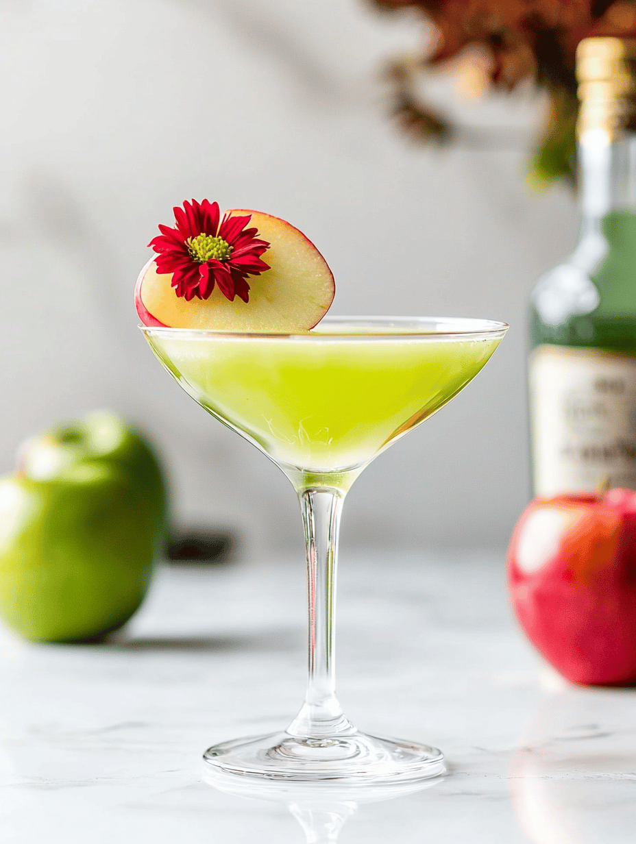 Enchanted Poison Apple Martini: A Spooky Sip for Halloween