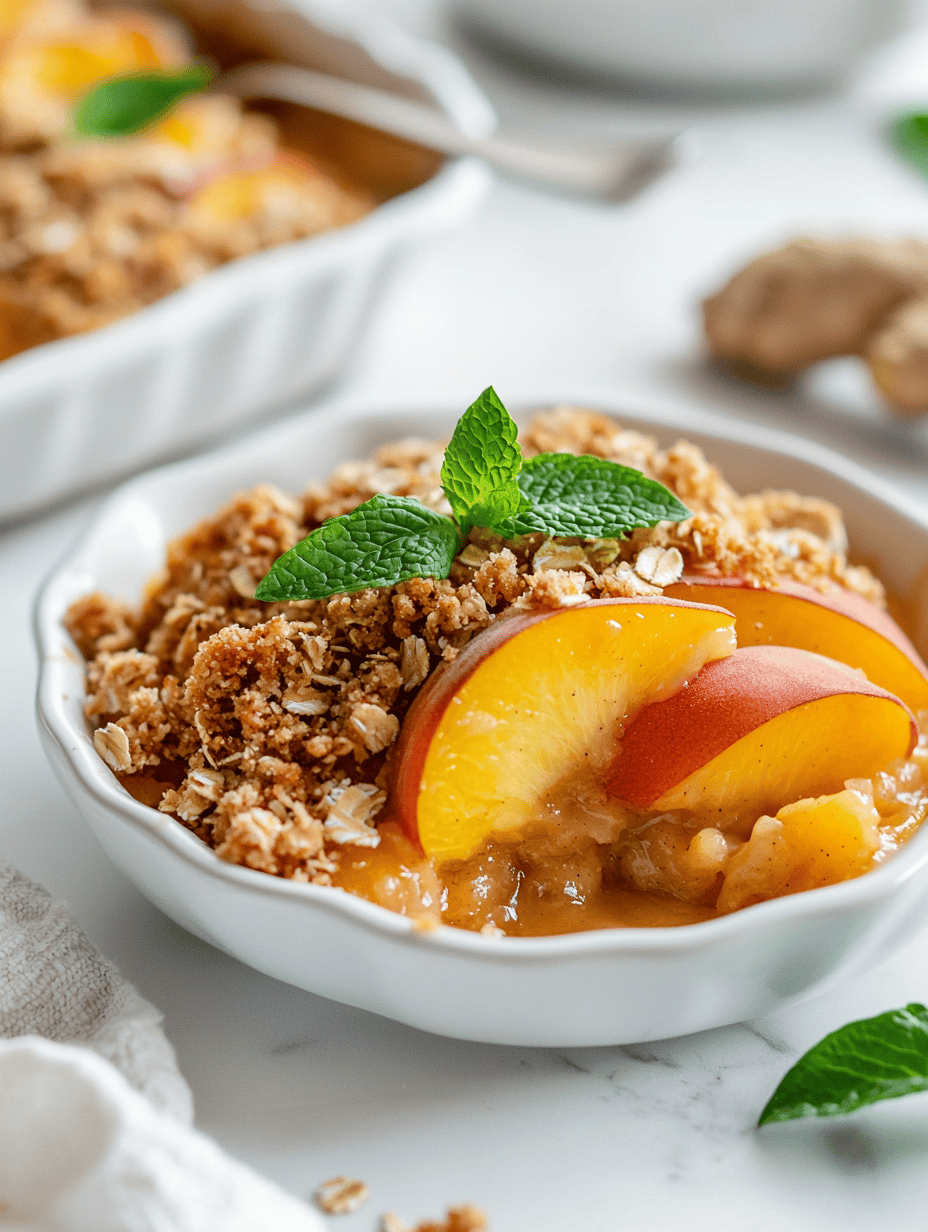 The Surprising Charm of Summer Peach Crisp
