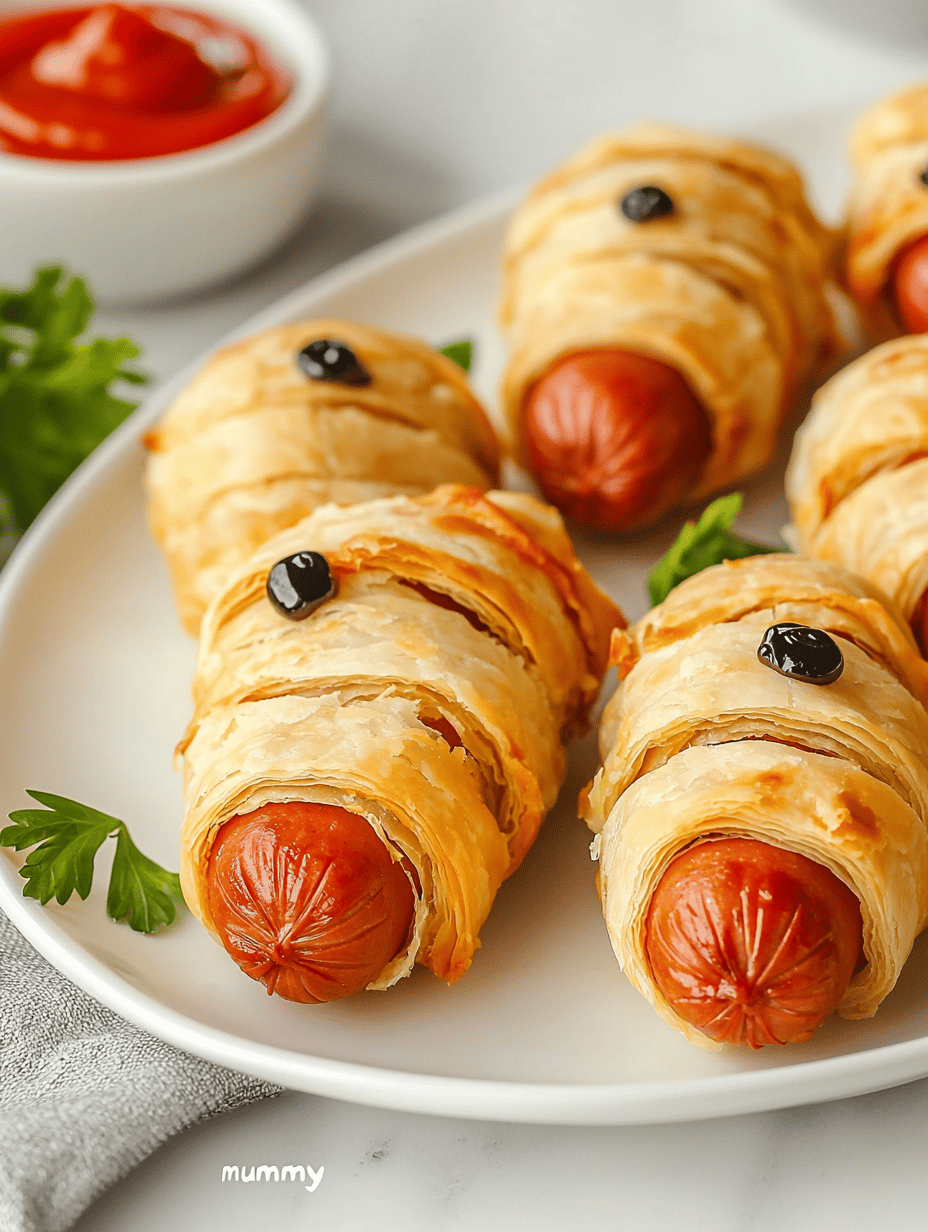 Spooky Delight: Halloween Mummy Hot Dogs with a Festive Twist