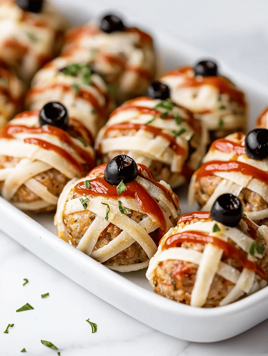 Spooky & Scrumptious: Halloween Mummy Meatballs That Will Charm Your Guests