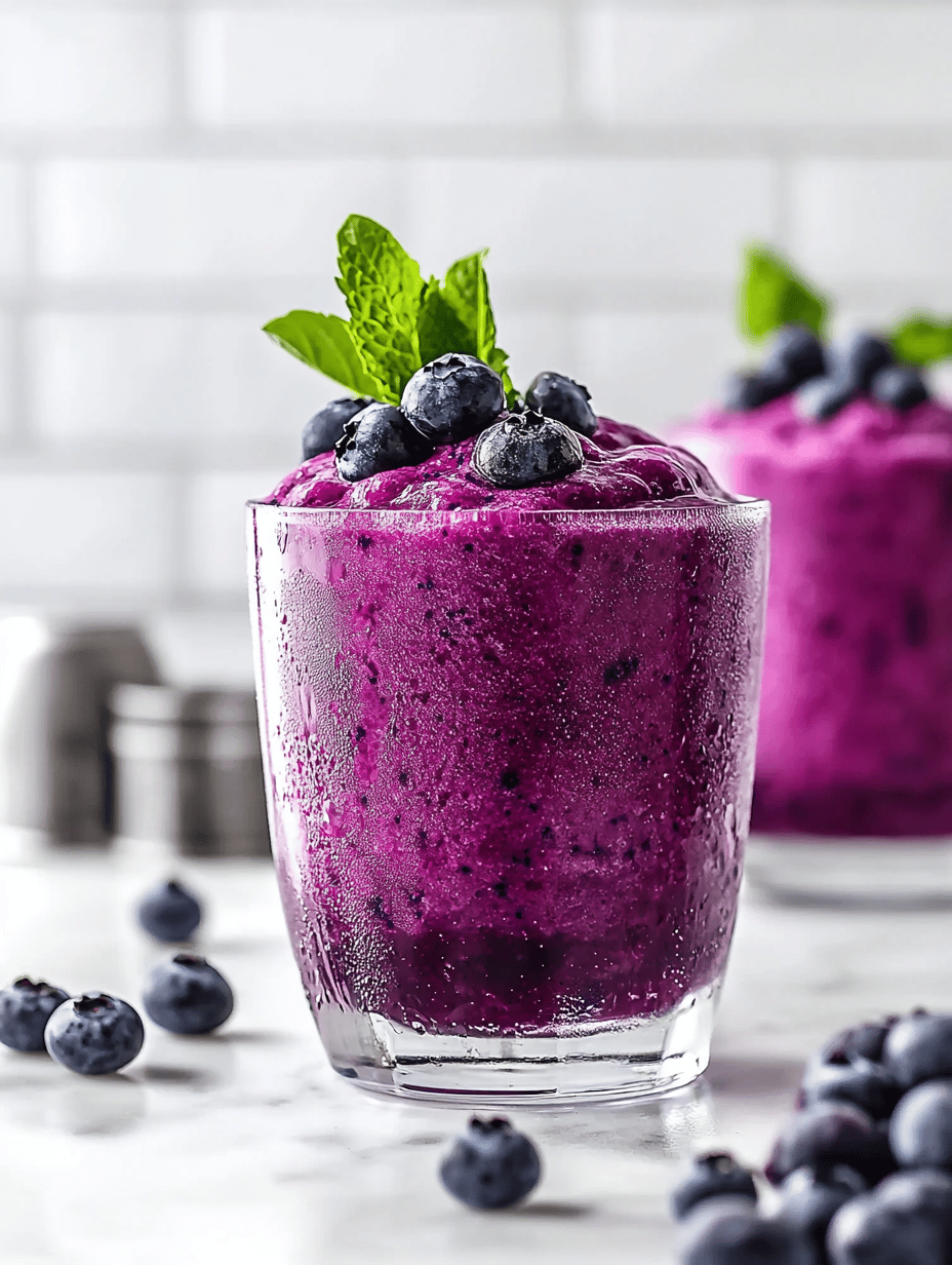 Cool Blue: The Surprising Freshness of a Blueberry Slushie
