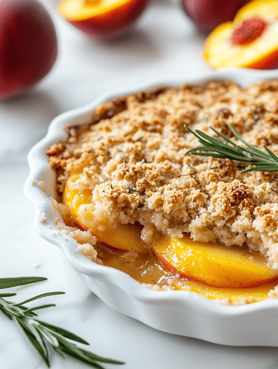 The Secret Ingredient That Elevates Peach Crumble Beyond Ordinary