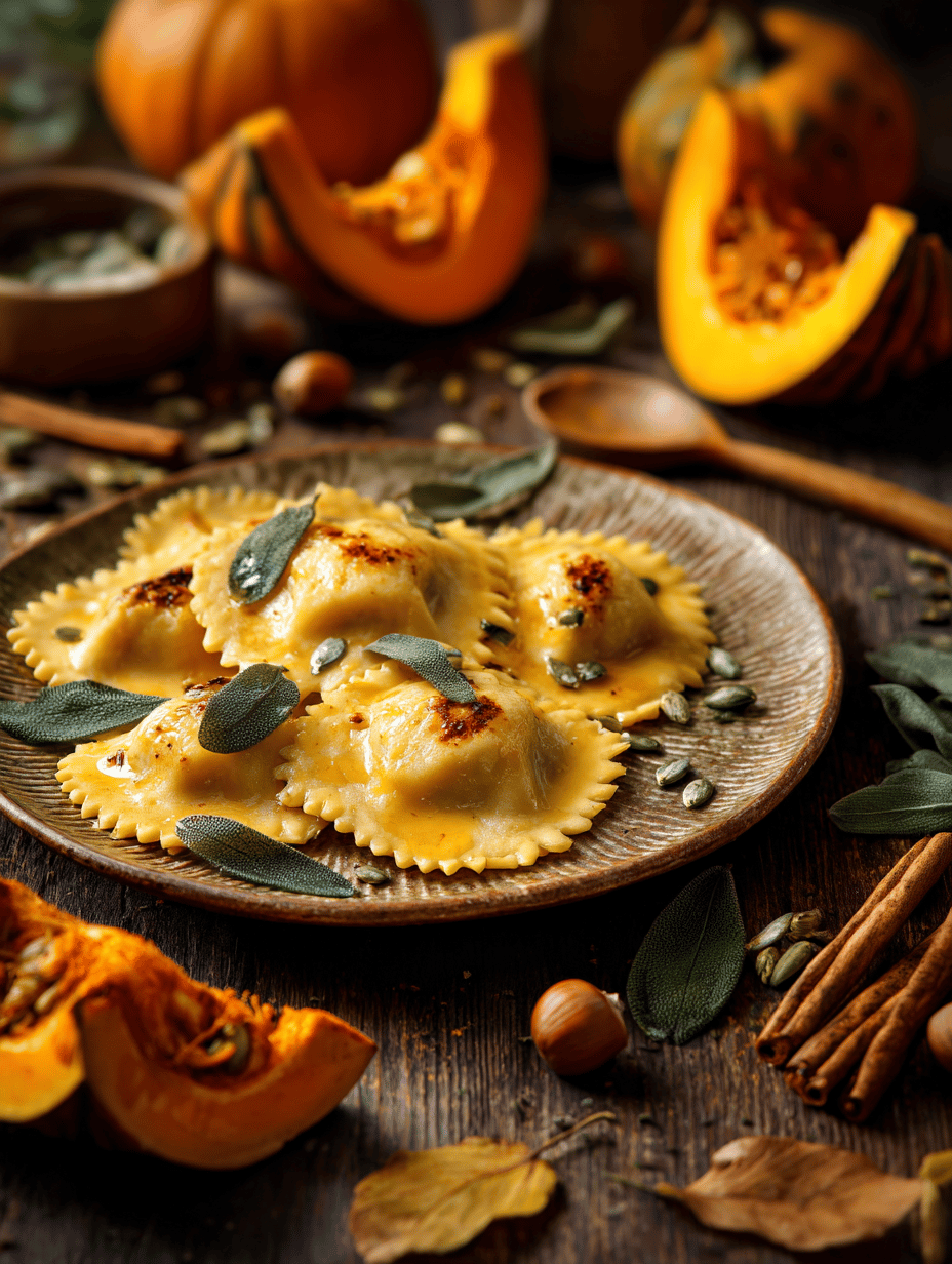 Roasted Pumpkin Ravioli: A Cozy Autumn Escape in Every Bite
