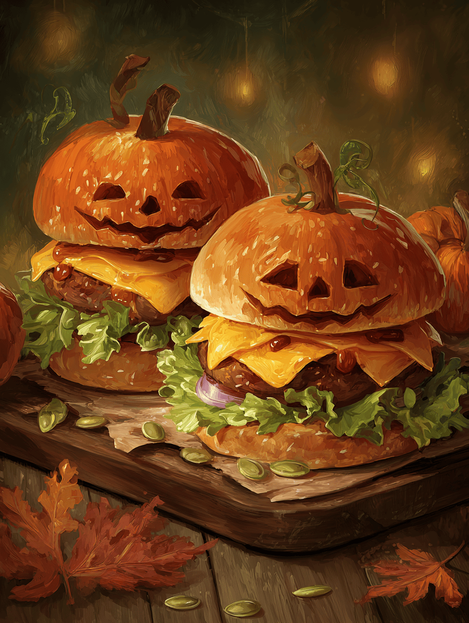 Jack O’ Lantern Burgers: A Playful Twist on Autumn Classics